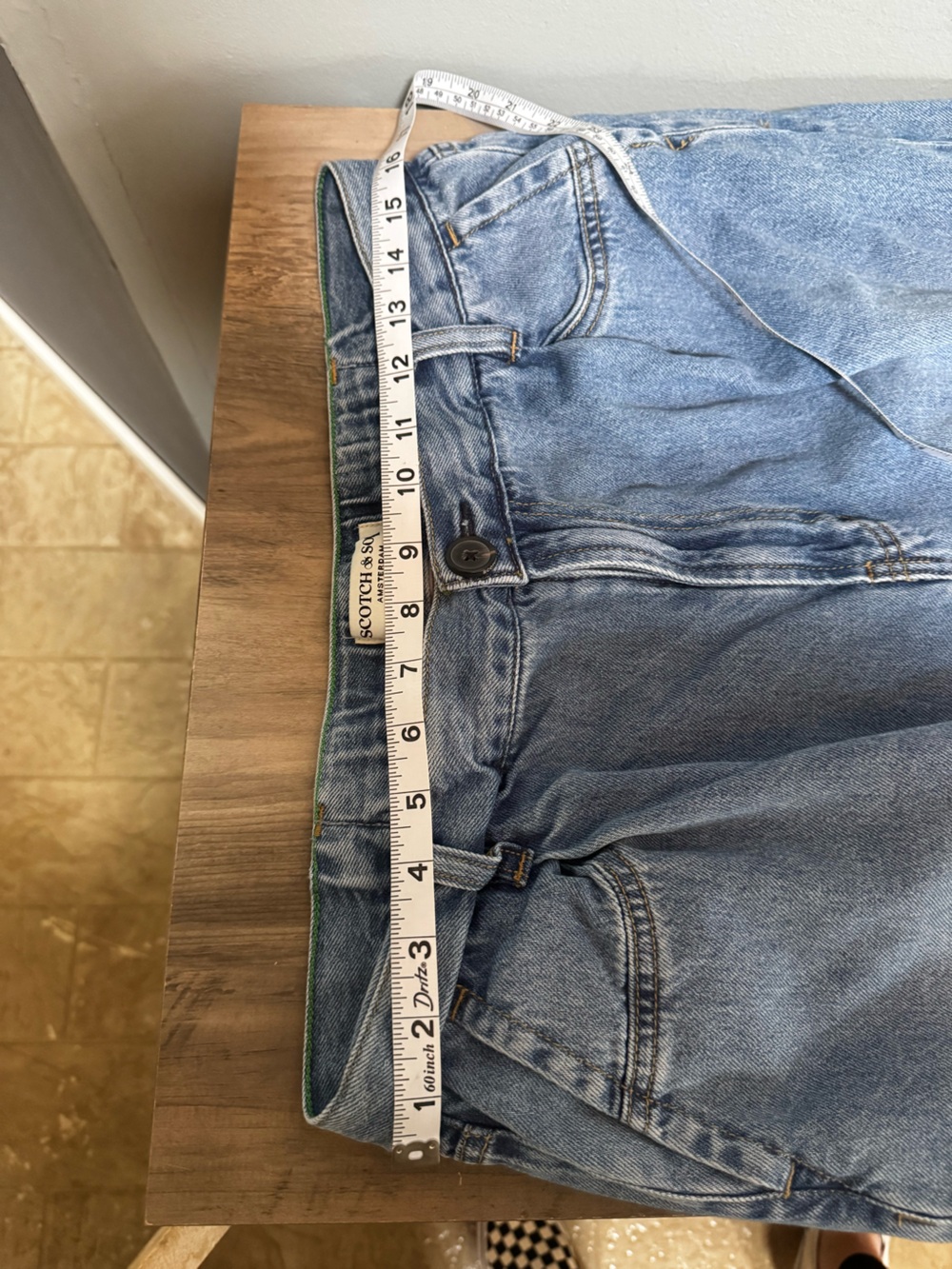 Scotch & Soda Light Blue Wide-Leg Denim Jeans - Picture 7 of 11